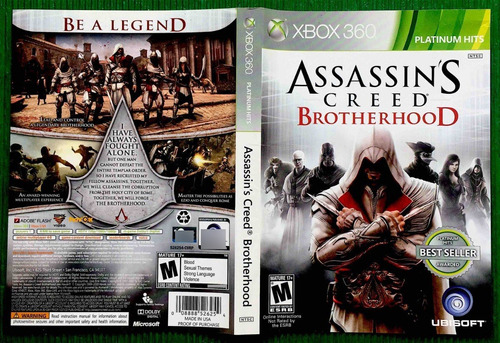 Assassin's Creed Brotherhood Juego Xbox 360 Como Nuevo