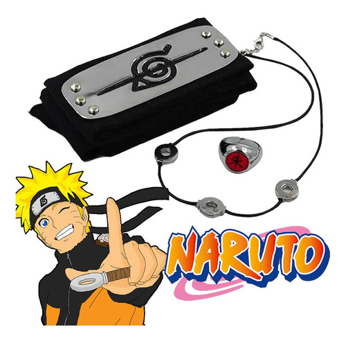 Naruto Uzumaki Uchiha Sasuke Anillos De Banda Con Collares