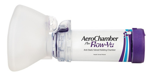 Aerochamber Plus Aerocamara Flow Vu Adulto Mascarilla Chica