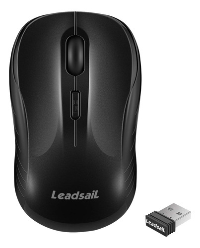 Mouse Leadsail Inalambrico Silencioso/negro