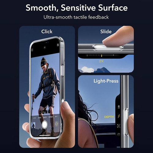 Capa iPhone 16 Pro Max Esr Com Botão Câmera Transparente