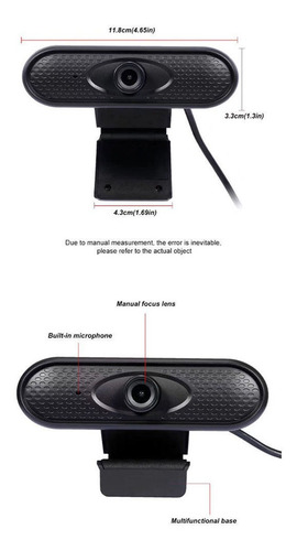 Câmera Rotativa Iptv Com Foco Automático De Webcam Com Micro