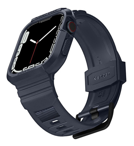 Imagem 8 de 9 de Case Spigen Apple Watch S6 S7 Se 44mm Rugged Armor Pro Cinza