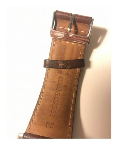 Relógio Lacoste Original Com Pulseira De Couro Marrom