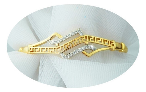 Pulsera Brazalete Oro 18k Mama Dama Estilo Elegante Calidad