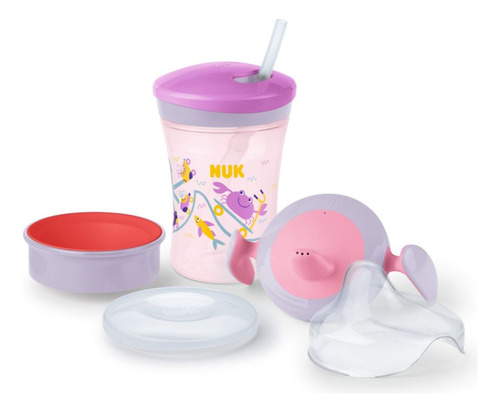 Nuk Set Vaso Evolution Cup 3 En 1 Tapas Intercambiables Orig