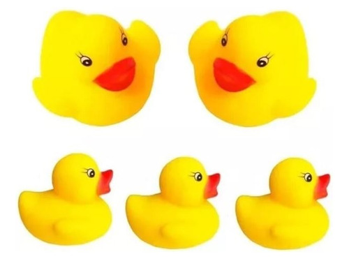 Pack X9 Patitos De Goma Hule Para Tina Agua Ducha De Niños