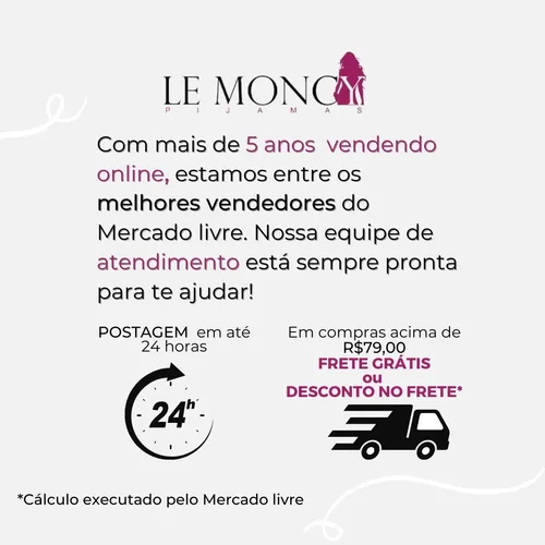 Cal a Pijama Adulto Masculino Kit 2 P Le Moncy MercadoLivre