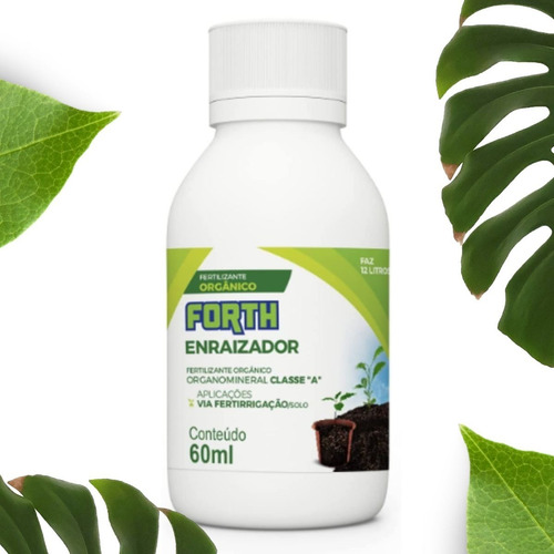 Enraizador Kit 6 Fertilizante Concentrado Raiz 60ml Forth