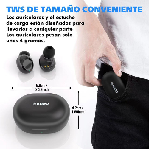 Audífonos Inalámbricos Bluetooth V5.3 Carga Con Cable C