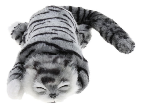 Eléctrico Peluche De Gato Del Balanceo Juguete De Gris