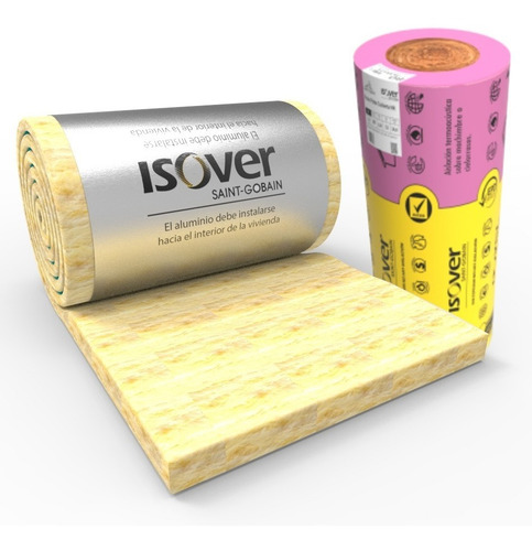 Isover Lana De Vidrio Rolac Plata Aluminio 100mm La Mejor