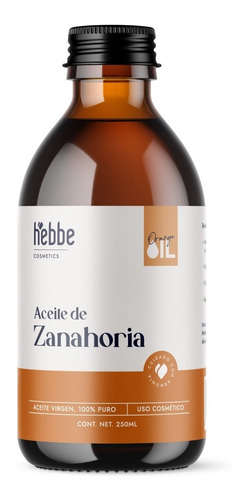 Aceite De Zanahoria Puro Virgen Antioxidante 250ml