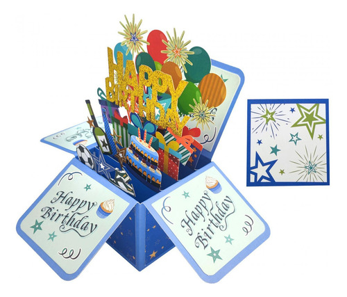Tarjeta De Feliz Cumpleaños Con Tarjeta De Notas Regalos De