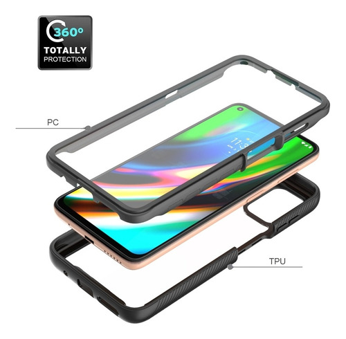 Funda De Color Sólido Cielo Estrellado Para Motorola Moto G9