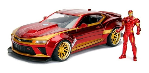 Jada Metals Avengers Ironman Chevy Camaro Esc 1:24 Playking