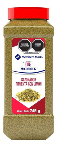 Sazonador Member's Mark By Mccormick Pimienta Con Limón 745g