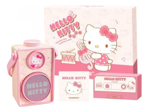 Kit De Audio Sanrio Hello Kitty De Acero Pequeño Con Altavoc