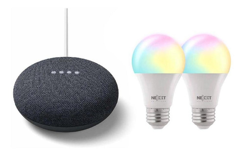 Kit Smart Home Google Nest Mini + 2 Bombillo Led Nexxt