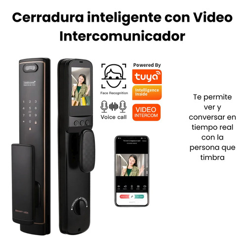 Cerraduras Inteligentes Premium Con Video Intercomunicador