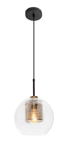 Lámpara Colgante Opulent Negro Bronce E27 60w 1 Luz Lumimexico 23098-2