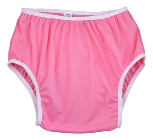 Pantalón Silencioso Impermeable - Cubierta Pañal (rosa)