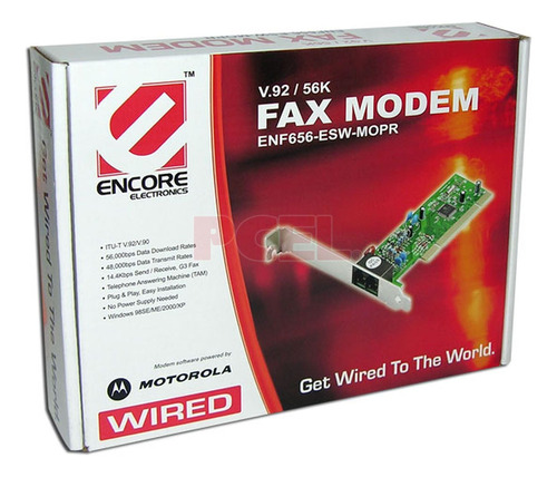 Tarjeta Fax Modem 56k  Pci Encore