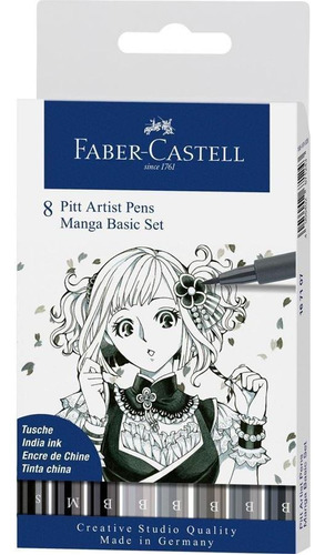 Imagen 1 de 4 de Marcador Pitt Artist Pen Manga X8 Faber-castell