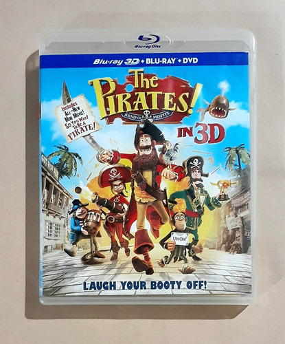 The Pirates! Band Of Misfits Blu-ray 3d + 2d + Dvd Original