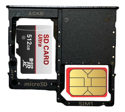 Bandeja Porta Sim Chip Card Compatible Samsung Galaxy A31