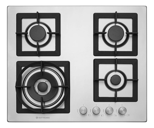 Cooktop Elettromec Quadratto 60cm Bivolt Ckg-4q-60-xq-3zea