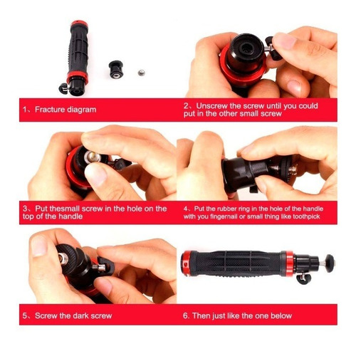 Imagen 6 de 10 de Steadycam Estabilizador Camara Reflex Stedy Gopro Celular