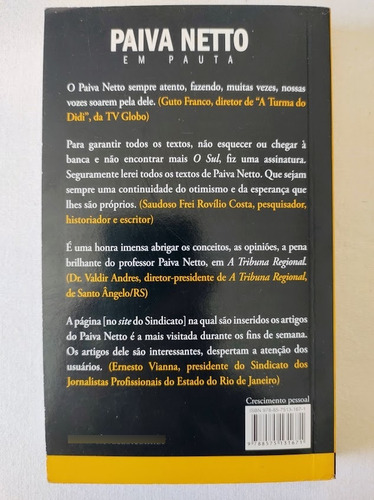 Paiva Neto Em Pauta - Paiva Neto (Usado)
