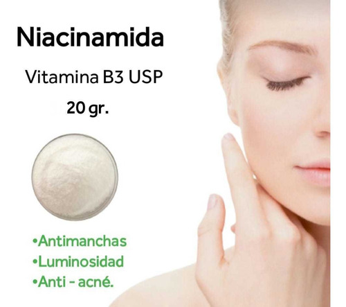 Niacinamida Pura 99%  20 Gr. Polvo / Antiage - Antimanchas