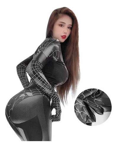 Body Sexy De Elastano Para Mujer Spider Man Cosplay