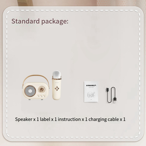 Amplificador Portátil De Áudio Sem Fio Home Ktv