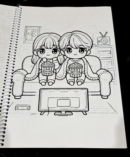 Libro De Colorear Doramas K-dramas K-pop Chibi Coreano