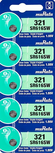 Pila Batería 377 (sr626sw) Oxido De Plata 1.55v X5 Baterias