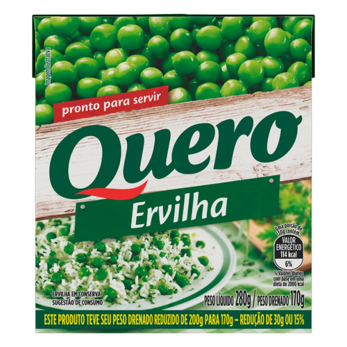 Ervilha em Conserva Quero Caixa 170g