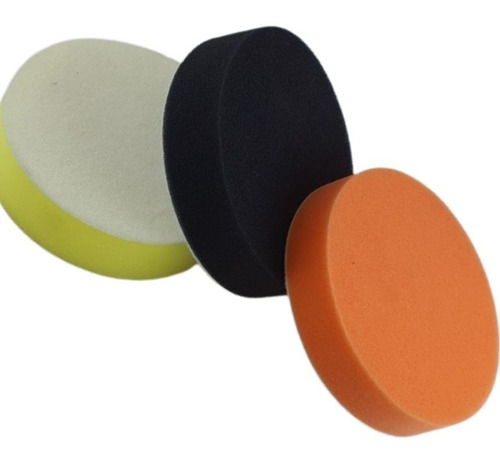 Imagen 6 de 10 de Set Pads 5 Pulgadas + Backing Plate M14 Amarillo/negro/naran