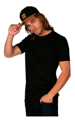 Imagen 4 de 6 de Remera Billabong Fundamental Neutral Tee Negro Hombre