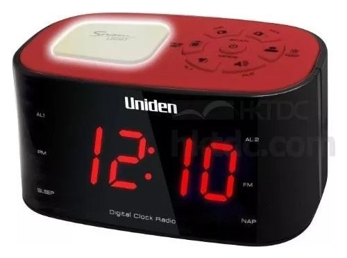 Radio Reloj Despertador Alarma Digital Fm Uniden Original