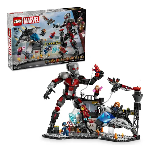 Lego Marvel Capitán América Guerra Civil Set 76314 Con 8