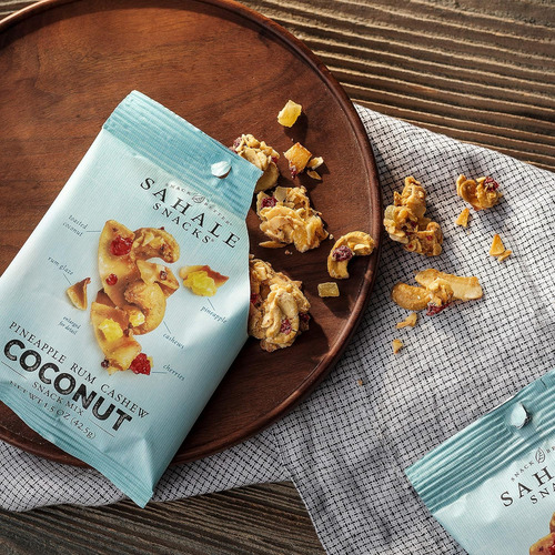 Sahale Snacks Mezcla De Bocadillos De Coco Y Anacardo Con Ro