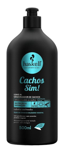 Haskell Cachos Sim Leave-in E Ativador Cachos 500ml