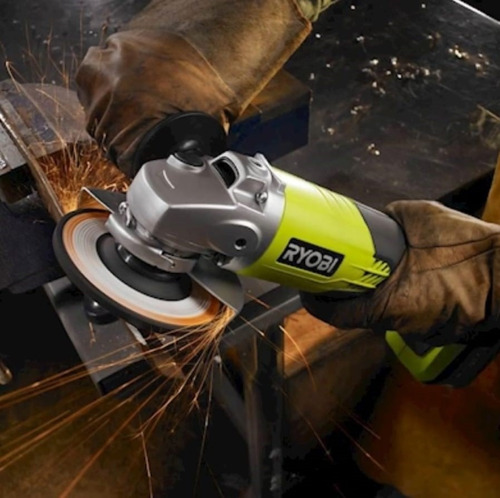 Miniesmeriladora Angular Ryobi 4 1/2 Pulgada Inalámbrica