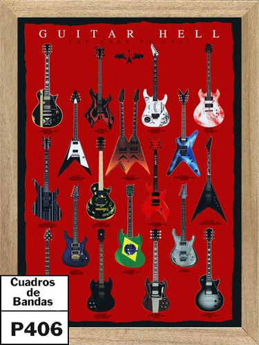 Guitarras Cuadros Posters Carteles Publicidades        P406