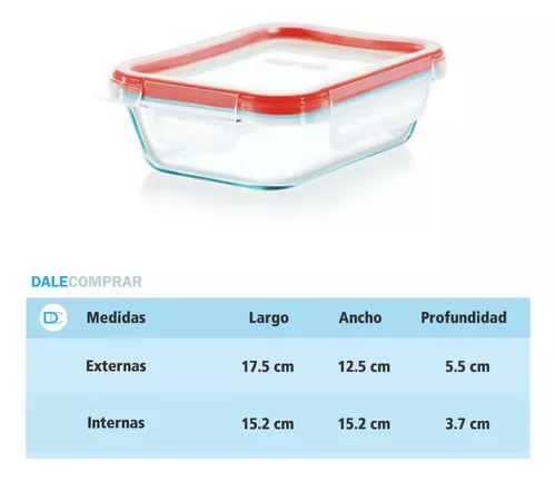 Set Tapas Plásticas x3 - Pyrex