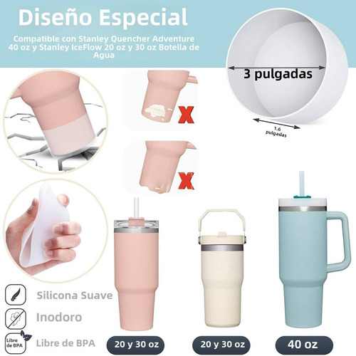 Accesorios Para Vaso Stanley Rosa Ponpon