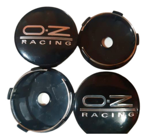 4 Tapas Llanta 60 Mm O 56 Mm Oz Racing Carreras Negras Lb